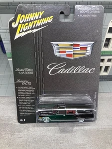 Johnny Lightning 1:64 1966 Cadillac Hearse Hobby Exclusive Black Limited Run - Picture 1 of 4