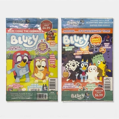 Bluey Magazine 2-in-1 Set [UK Release] - November 2021 + October 2022 - New - Image 1 of 4