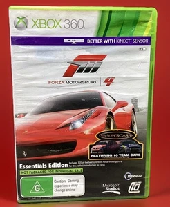 Forza Motorsport 4 Supercars Xbox 360 Game PAL Kinect Racing Essential Edition - Picture 1 of 9