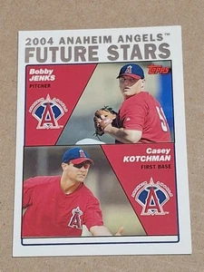 2004 Bobby Jenks Casey Kotchman Topps Baseball Rookie Card RC #331 ANGELS CWS - Bild 1 von 2