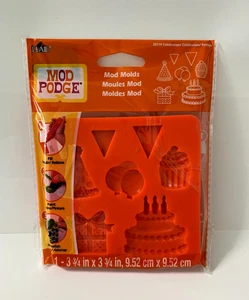 Mod Podge - Moldes mod de silicona con temática de cumpleaños - 25114 Celebración - Imagen 1 de 2