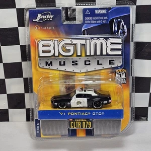 Jada 2006 DUB City Bigtime Muscle '71 Pontiac GTO Highway Patrol Police Car 1/64 - Picture 1 of 12