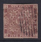 Newfoundland. 1862. SG 19, 5d chocolate brown. Used. Cat £325.