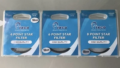 Pixco 4/6&8 Point Star Filters 58mm - Image 1 of 4