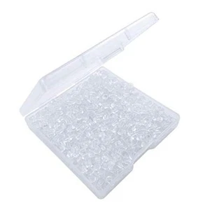1000Pcs Silicone Earring Backs Soft Clear Bullet Earring Clutch Ear Safety - Picture 1 of 8
