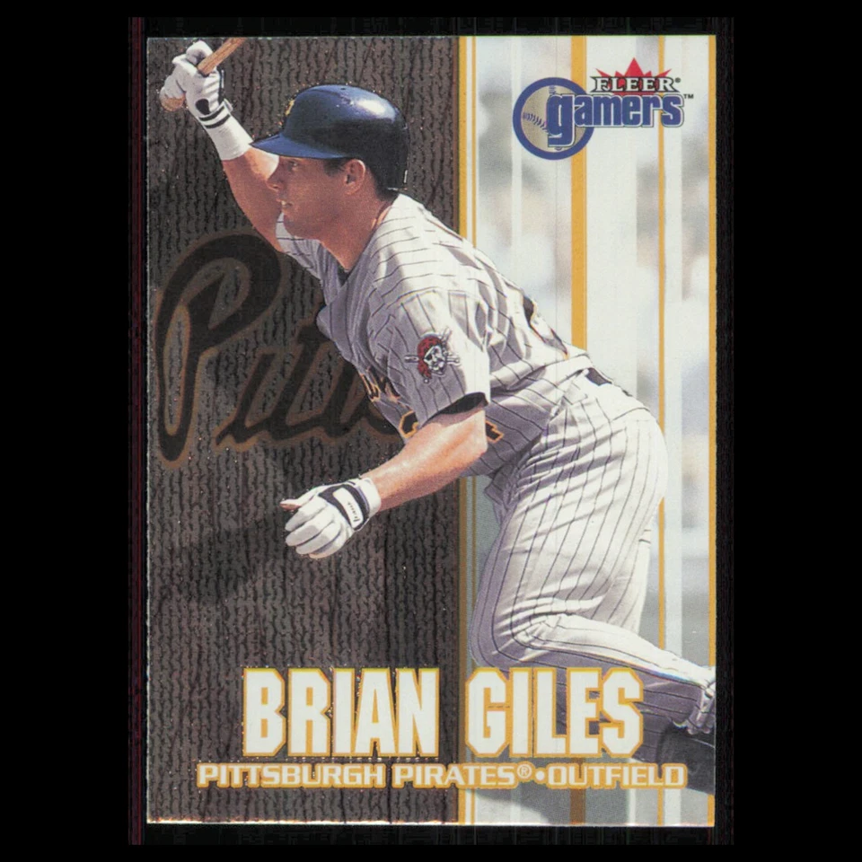 Cartão de beisebol Brian Giles #6 2000 Fleer Gamers Pittsburgh Pirates MLB QUASE PERFEITO - Imagem 1 de 3