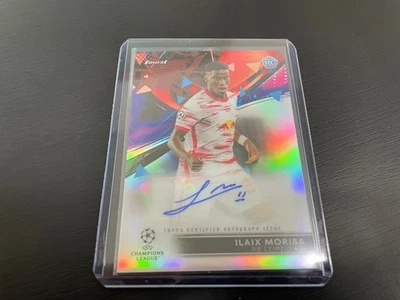 ILAIX MORIBA 2022 TOPPS FINEST UEFA CHAMPIONS LEAGUE AUTOGRAPH AUTO ROOKIE RC - Image 1 of 2