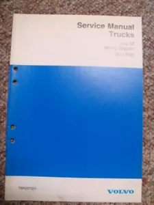 VOLVO TRUCK FLC WIRING DIAGRAM MANUAL ... RIGHT HAND DRIVE GROUP 37 - Picture 1 of 12