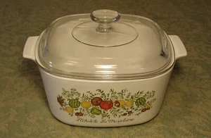 NEUWERTIG CORNING WARE Spice Of Life L'echalote La Marjolaine 3 Quart Kasserolle A-3-B - Bild 1 von 6