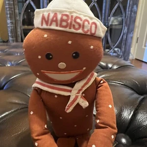 Vintage Nabisco Advertising MR Mister SALTY Pretzel Plush Doll Character 10” - Picture 1 of 6