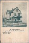 1907 Rochester NY Postcard Parsonage, ST. MARK'S EVANGELICAL LUTHERAN CHURCH"