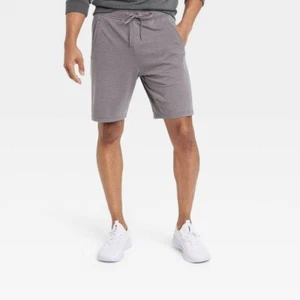 Pantaloncini da palestra All In Motion da uomo morbidi 9", grigio erica, taglia XXL, nuovi con etichette - Foto 1 di 5