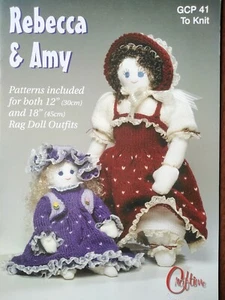 REBECCA & AMY FOR 30cm & 45cm-Gorgeous outfits Craftime Knitting pattern no41 G) - Picture 1 of 1