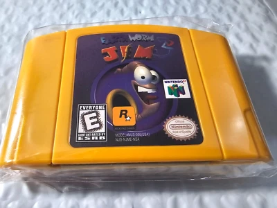 New Nintendo 64 Earthworm Jim 3D N64 Nintendo 1999 Rockstar Game Cartridge - Image 1 of 4