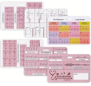 nursing student ECG interpretation cardiac card - Picture 1 of 5