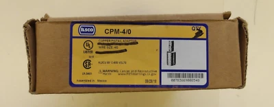 ILSCO P/N: CPM-4/0 COPPER PIGTAIL ADAPTER WIRE SIZE:4/0 ALUMINUM COMPRESSION - Image 1 of 4