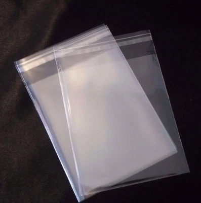 Clear Resealable Self Adhesive Seal Cello Lip 5" x 6" Plastic Bags 1.2 Mil - Image 1 of 4