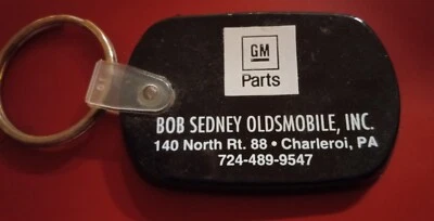 Vintage Chevrolet GM PARTS SEDNEY OLDSMOBILE  Keychain Fob CHARLEROI PA Chevy  - Image 1 of 2