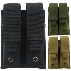 Tactical Magazine Molle Pouch Military Double Pistol Mag Bag 2 slot - Picture 1 of 11