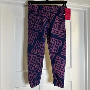 NWT Juicy Couture Girls Winter Sweatpants Blue Pink Size XXS (4/5) Warm - Picture 1 of 9