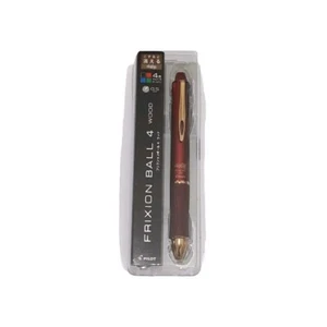 Pilot Frixion Ball 4 05 Wood Bold Ballpoint Pen 0.5mm Black Red Blue Green - Picture 1 of 1