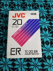 JVC TC-20 ER Compact Video Cassette Top Auflösung VHS C Video Movie Neu - Bild 1 von 1