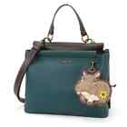 NEW Chala Satchel Crossbody Tote Turquoise Blue Pleather HIPPO Coin Purse gift