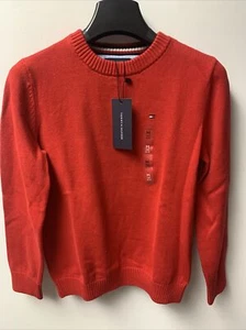 New Tommy Hilfiger Unisex Kids Crew Neck 100% Cotton Sweater, Size: M(8-10) - Picture 1 of 5