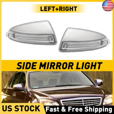 Side Mirror Turn Signal Light For Mercedes Benz C250 C300 C350 C63 AMG 2008-2015 - Image 1 of 4
