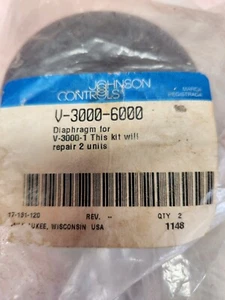 JOHNSON CONTROLS V-3000-6000 RUBBER DIAPHRAGMS FOR V3000-1 ACTUATOR, NOS - Picture 1 of 3