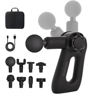 Foldable Massage Gun Deep Tissue Massager for Muscle Vibrating Relax - Picture 1 of 10