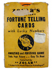 Vintage Zolar's Planetary Fortune Telling Karten mit Glückszahlen