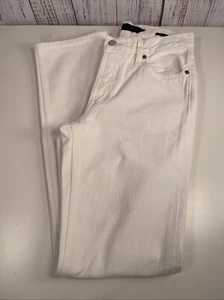 Alex Mill Damenjeans 24 (25 x 30) WEISS Knopfleiste The Bev Relaxed Straight USA - Bild 1 von 4