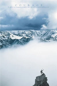 PÓSTER INSPIRADOR Courage Mountaineer - Imagen 1 de 1