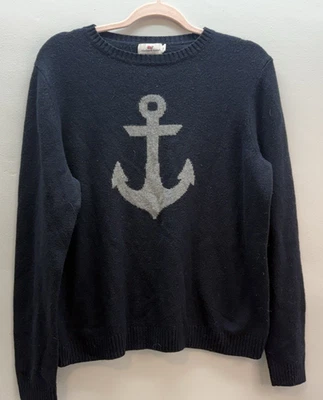 Suéter para mujer Vineyard Vines Anchor mezcla de lana de cordero gris marino, XL, navegación Foto 1 de 4