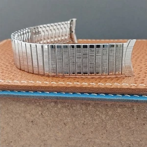 JB Champion Edelstahl Erweiterung unbenutzt 60er Jahre Vintage Uhrenarmband 18mm 19mm - Bild 1 von 7