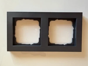 4Stück  Gira E2 Abdeckrahmen 2fach Anthrazit Rahmen E2 System  - Bild 1 von 3
