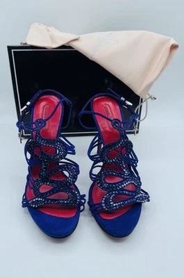 Cesare Paciotti Serpent Snake Dagger Blade Strappy Heels | Size EU 41 NIB - Image 1 of 4