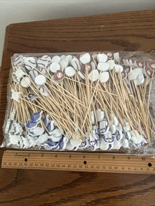 Sealed Package Of 400 Baseball Theme Toothpicks ~Appetizers, Desserts, BB Party - Picture 1 of 6