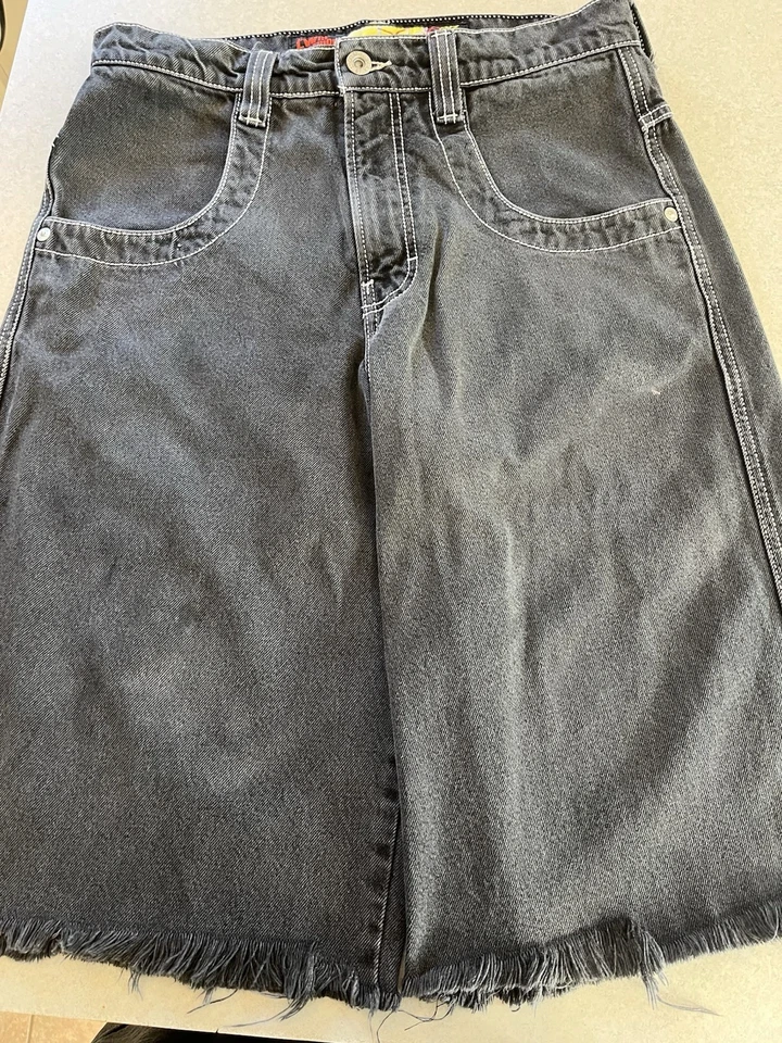 Pantalones Cortos JNCO 101 Twin Cannon 26 Negro Jet Talla 32 Corte Foto 1 de 4