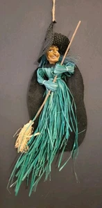 Cocina Bruja Buena Suerte Baba Yaga Decoración 15" Hecho a Mano Encantadora Decoración del Hogar - Imagen 1 de 24