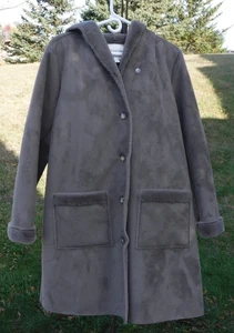 Coldwater Creek GR. MEDIUM MANTEL MIT KAPUZE GRAU # 1527 NEU OHNE ETIKETT - Bild 1 von 10