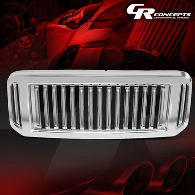 CHROME FENCE STYLE FRONT BUMPER GRILLE GRILL 适用于 05-07 福特 F250 F350 超级任务 — 第 1/4 张图片