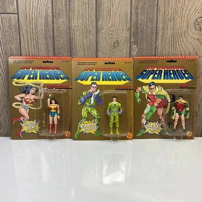 ToyBiz DC Comics Super Heroes Acertijo Robin Mujer Maravilla De Colección Sellado 1989 Foto 1 de 4