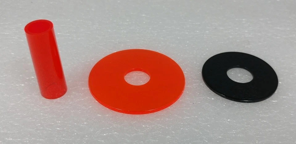 Japan Sanwa Clear Red Tube Set for Joystick JLF-CD-CR Video Game Arcade Parts - Image 1 of 3