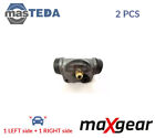 2x MAXGEAR REAR DRUM WHEEL BRAKE CYLINDER PAIR 19-0205 A FOR PEUGEOT 406