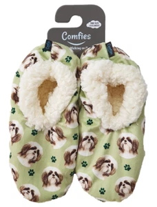 Zapatillas Shih Tzu marrón y blanco - Imagen 1 de 1