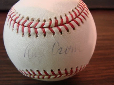 RAY CRONE PSA/DNA AUTOGRAPH SIGNED BASEBALL BRAVES 1957 WS CHAMPS - Image 1 of 2