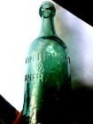 Crude 1870s California Soda A.W. CUDWORTH & CO. SAN FRANCISCO Green Aqua