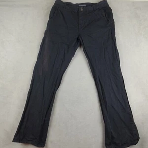 Vintage John Varvatos Pants Mens 52 Black Slim Straight Mid Rise Linen - Picture 1 of 18